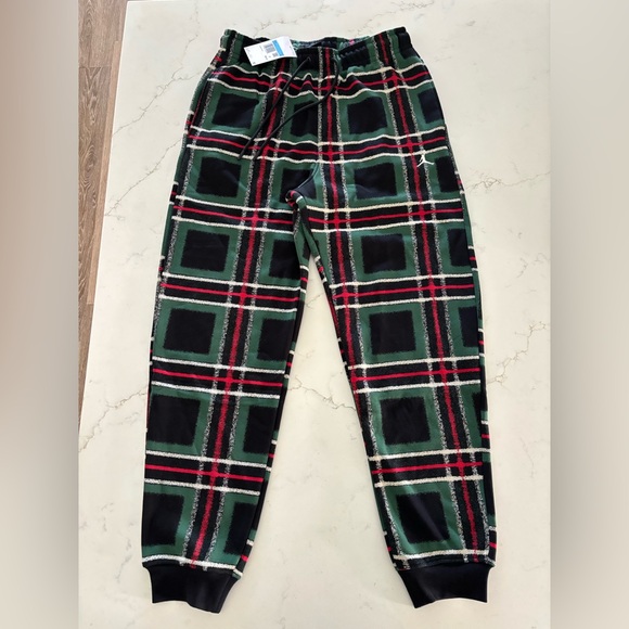 Nike Air Jordan Plaid Sweatpants Joggers Men's Size Medium - Picture 1 of 4
